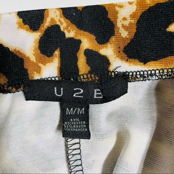 U2B S leopard print skater skirt - Picture 2 of 4